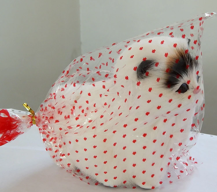 

Real Hair Cat Dolls Simulation animal toy cats will meowth children's pet cat plush toys ornaments birthday gift Electronic Pet