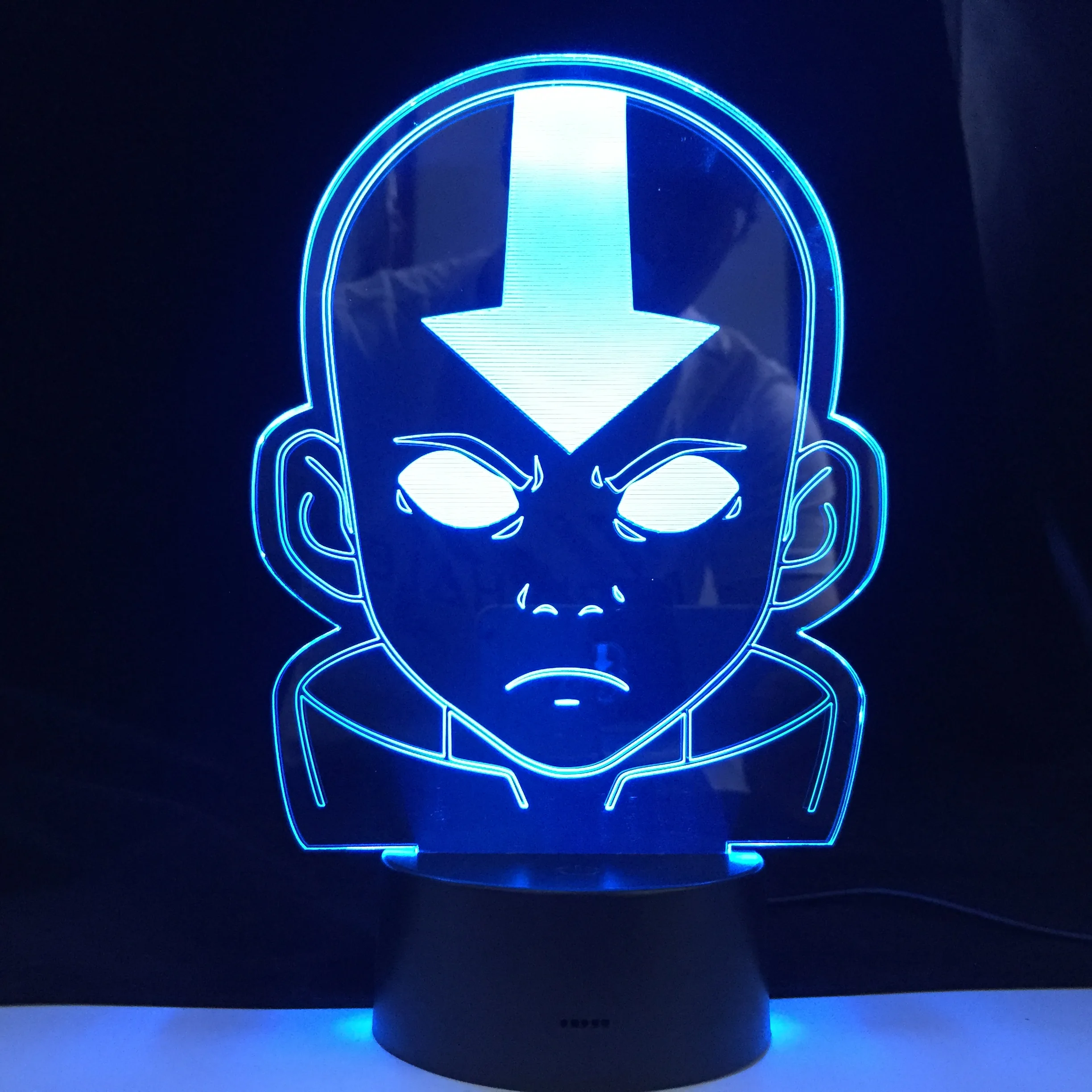 Фигурка легенды Aang акриловый светодиодный ночник Настольная 3d лампа Аватар