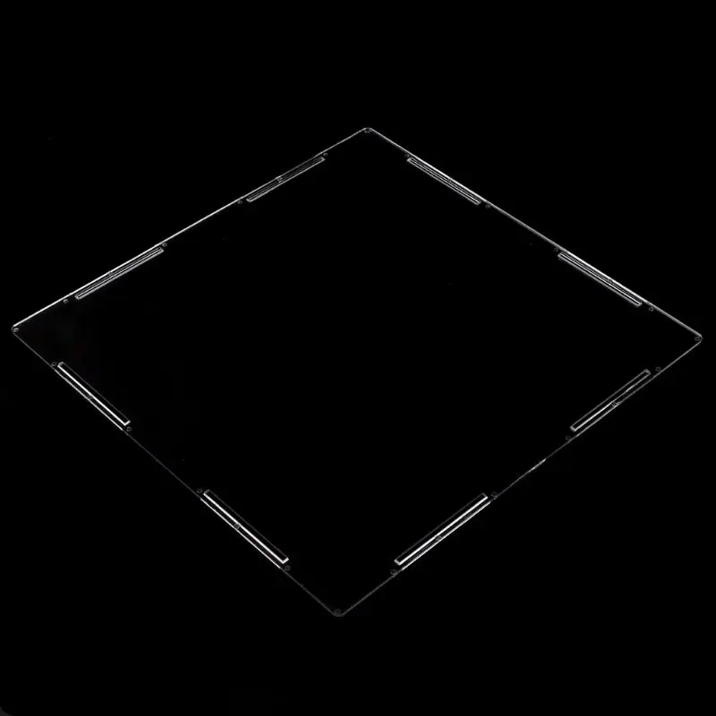 

40JC Clear Acrylic Display Box Dustproof Protect Model Show Case Colorful LED Lights