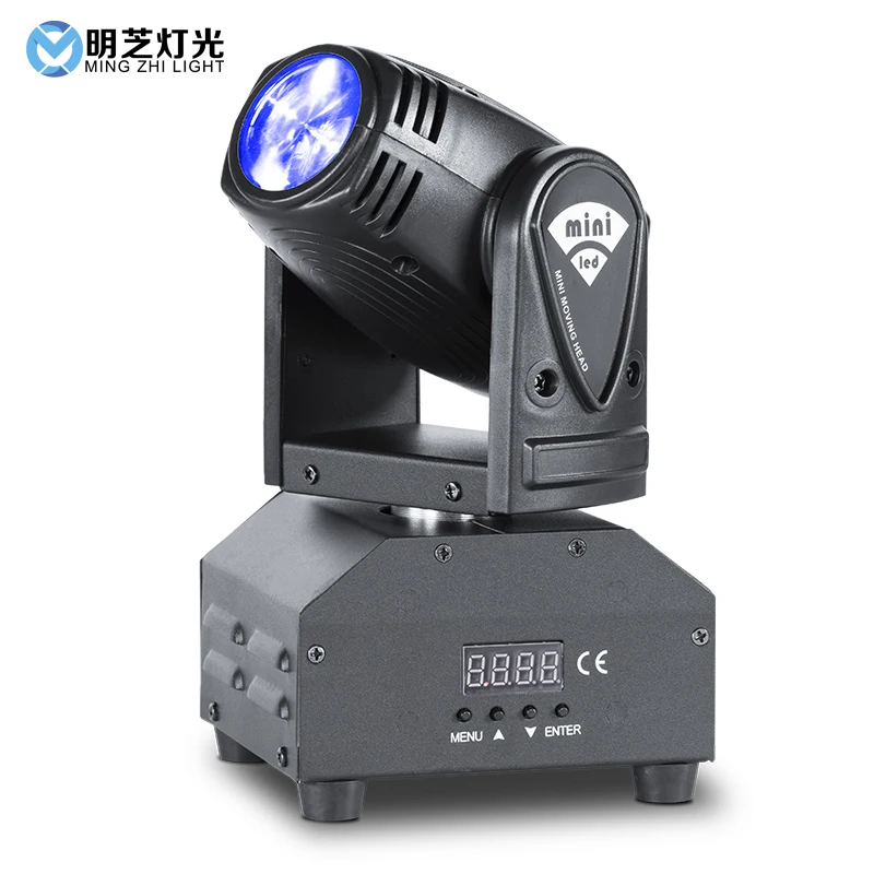 

Mingzhi (8pieces/lot) LED RGBW 10W Mini Moving Head Beam Lights LED Strong Beam Light For Party Disco DJ Light