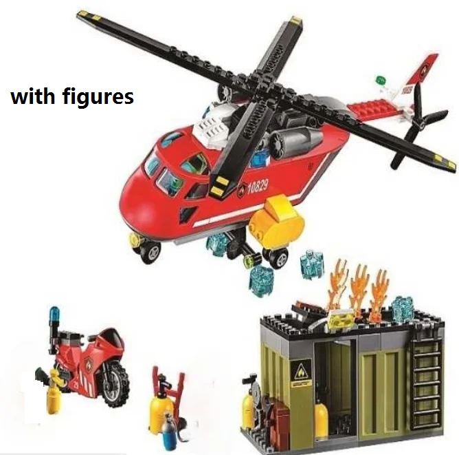

Forest fire rescue aircraft City Fire Bricks Building Blocks toys for Childrens Model 274Pcs Christmas birthday Gifts 10829