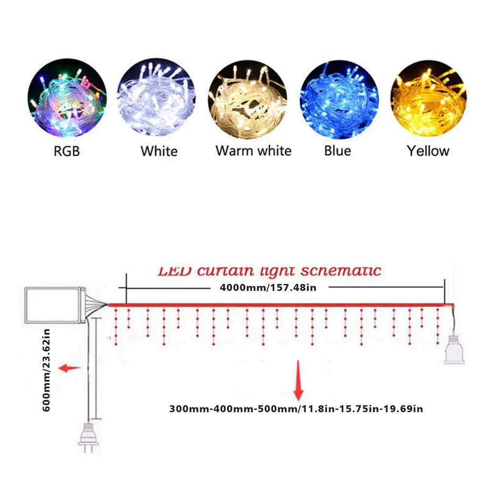 

Light Curtain Light Waterproof Indoor Outdoor Decoration Christmas Day Lantern Door Curtain Lights Lantern Lamp Wedding