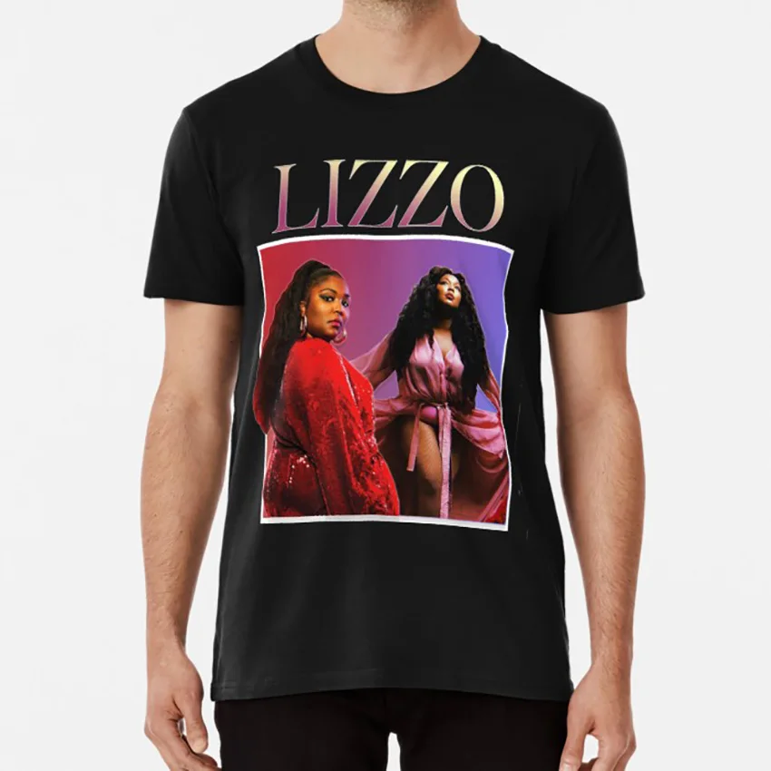 Футболка Lizzo 90's футболка lizzo cuz i love yoou lizzobangers merch 90 s с отворотом 90s|Мужские