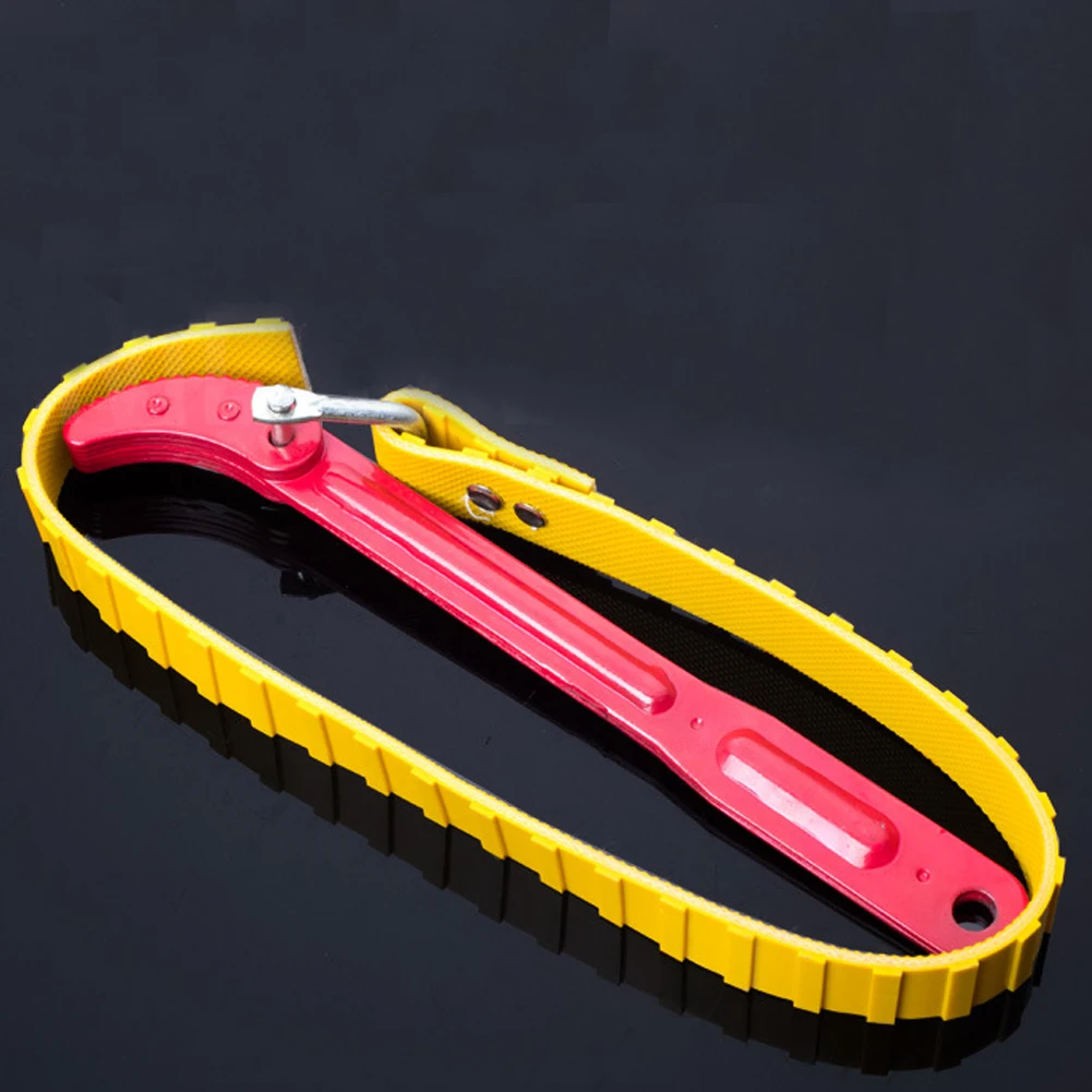 

Adjustable Belt Wrench Oil Filter Puller Strap Spanner Chain Oil Filter Cartridge Disassembly Tool Oil Filter Wrench