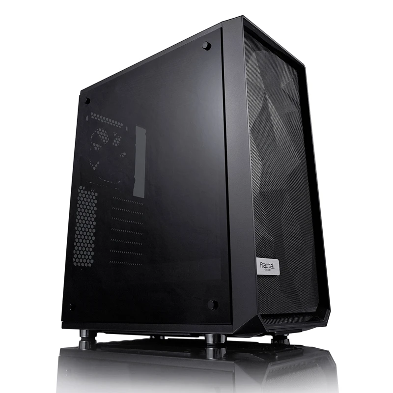 Корпус Fractal Design Meshify C Blackout TG черный без БП ATX 5x120mm 4x140mm 2xUSB3.0 audio bott PS|Корпуса для