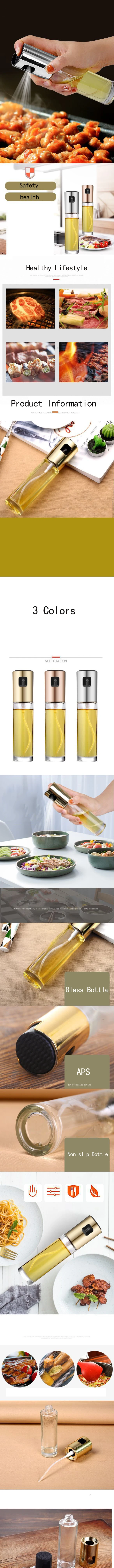 

Kitchen Stainless Steel Olive Oil Sprayer Bottle Pump Oil Pot Leak-proof Grill BBQ Sprayer Oil Dispenser BBQ Cookware Tools
