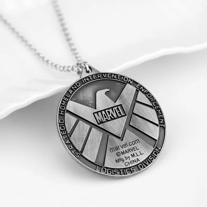 1 шт. Marvel Comics s.h.i.e.l. D. Hydra Логотип Щит металлический брелок супергерой Мстители Капитан Америка Осьминог Брелок - Цвет: Silver