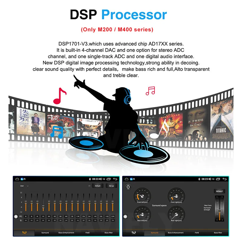 Автомобильный DVD-плеер 2 din Android 10 0 4 + 64 ГБ для Grand Vitara 2005-2015 с IPS-экраном DSP