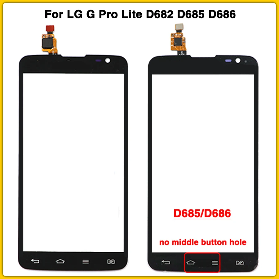 Новый сенсорный экран D680 для LG G Pro Lite D682 D685 D686 Сенсорная панель дигитайзер Датчик