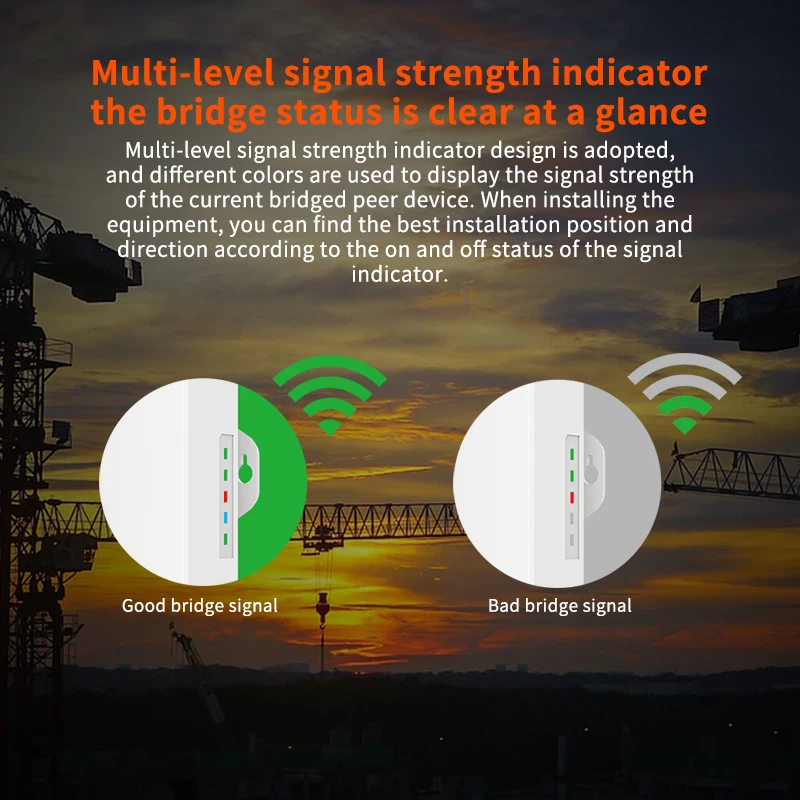 TD O3 5KM Outdoor Monitoring Wireless 150mbps 2.4Ghz Bridge With 12dbi Wifi High Gain Antenna Poe power supply Plug and Play |