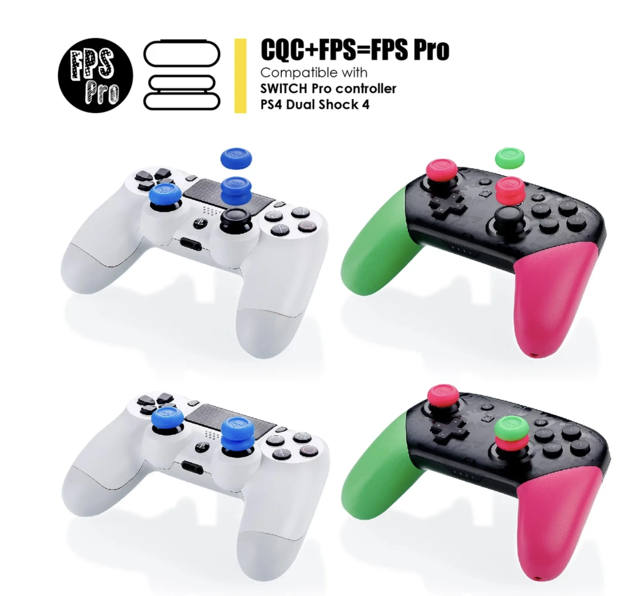 6 Skull &amp Co. Skin CQC и FPS Thumb Grip набор джойстик Крышка Thumbstick чехол для PS4 shand lite nintendo Switch Pro
