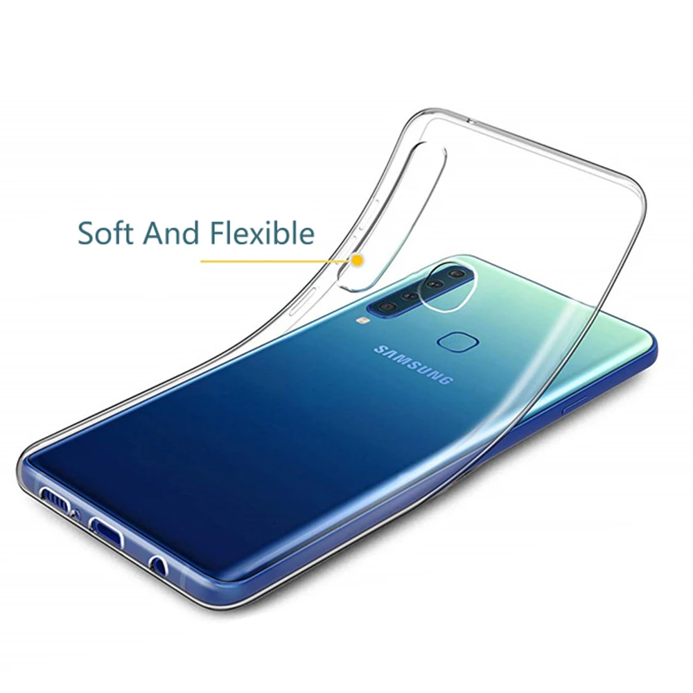Прозрачный Гель чехол из мягкого ТПУ с прозрачные чехлы задняя крышка для Samsung