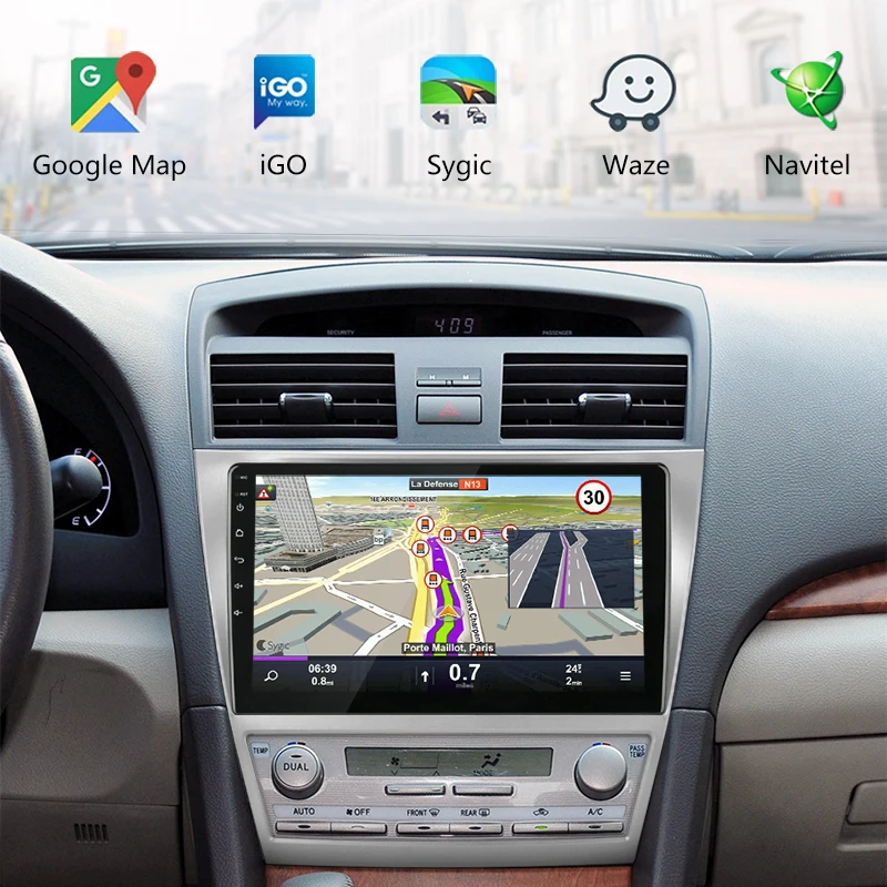 2G + 32G DSP RDS автомобильный Радио Мультимедиа Видео плеер навигация GPS 2 din для Toyota Camry