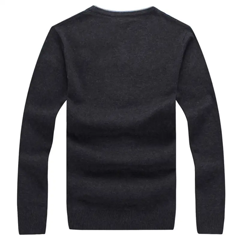 100% хлопок высокое качество Осенние мужские свитера с длинным рукавом