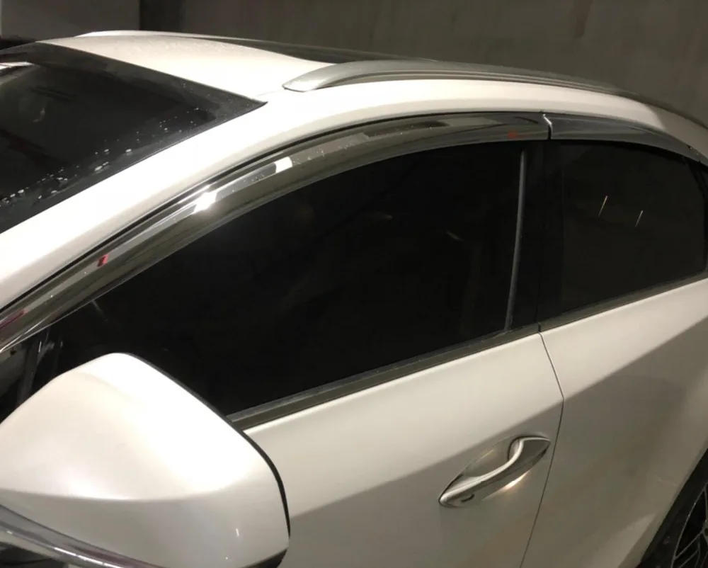 ABS хромированный Пластиковый оконный козырек вентиляционные шторы Защита от