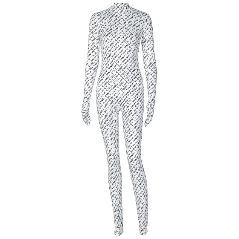 

official trending for letter print white one piece fashion 2020 overall with corset jumpsuits