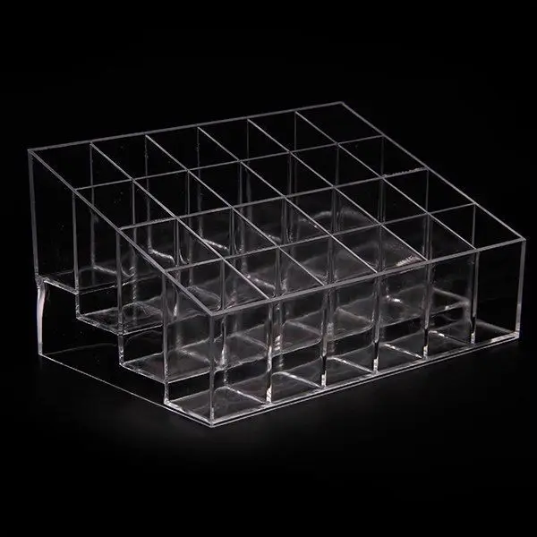 24 Сетки акриловый держатель для кистей органайзер макияжа Коробка Для Хранения