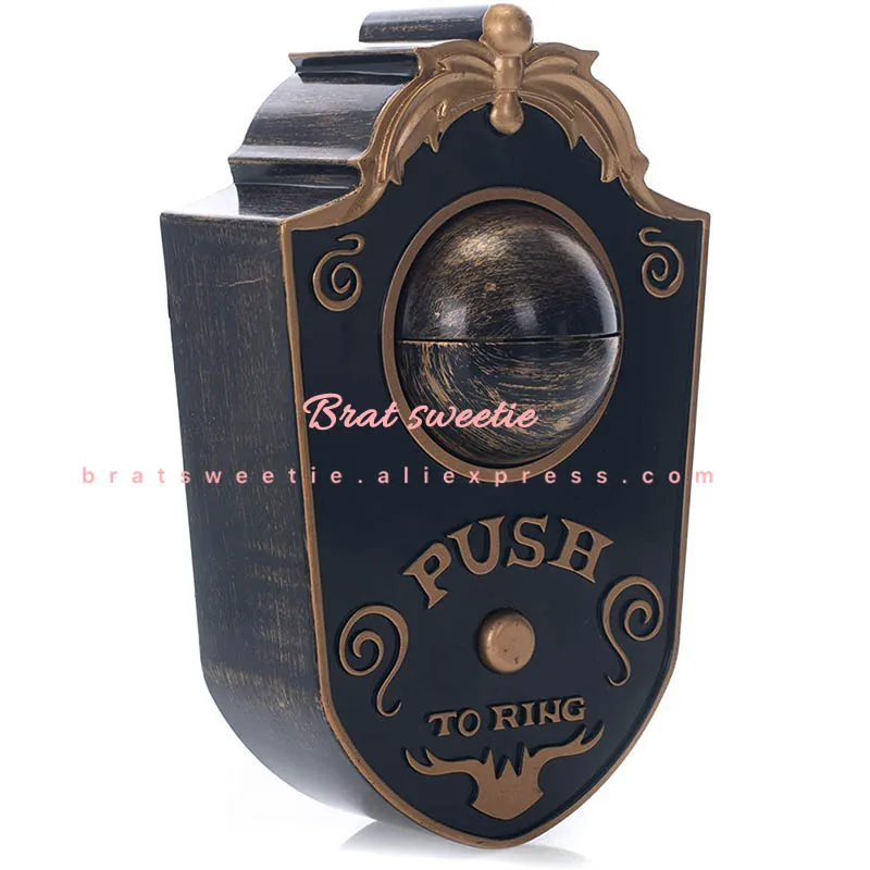 Дверной звонок с анимационным глазным яблоком на Хэллоуин со спутанными звуками