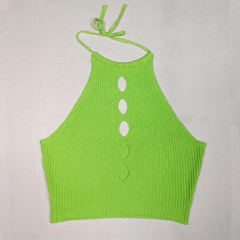 Пикантные белые трикотажные топы на бретелях для женщин Летний Пляжный