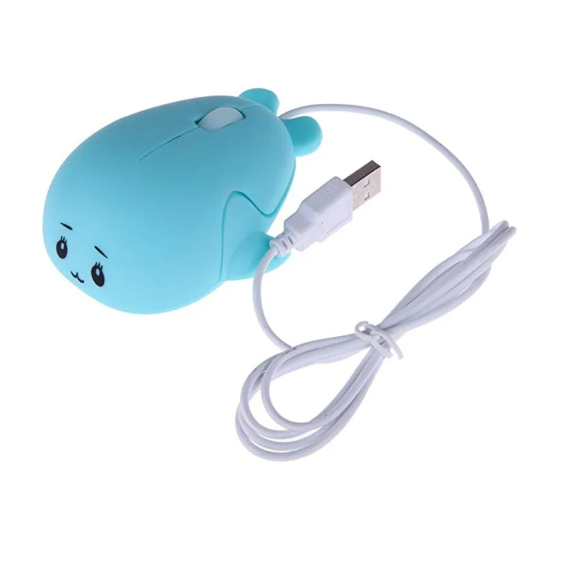 Cartoon Dolphin Wired Mouse 1600 DPI Gaming High Quality Computer for Business Office Laptop Pc Pink Girl | Компьютеры и офис
