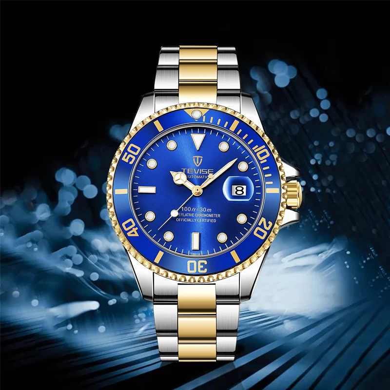 2019 New Fashion Men Watch Automatic Mechanical Full Stainless Clock with Tool Gift Relogio Masculino Drop Shipping | Наручные часы