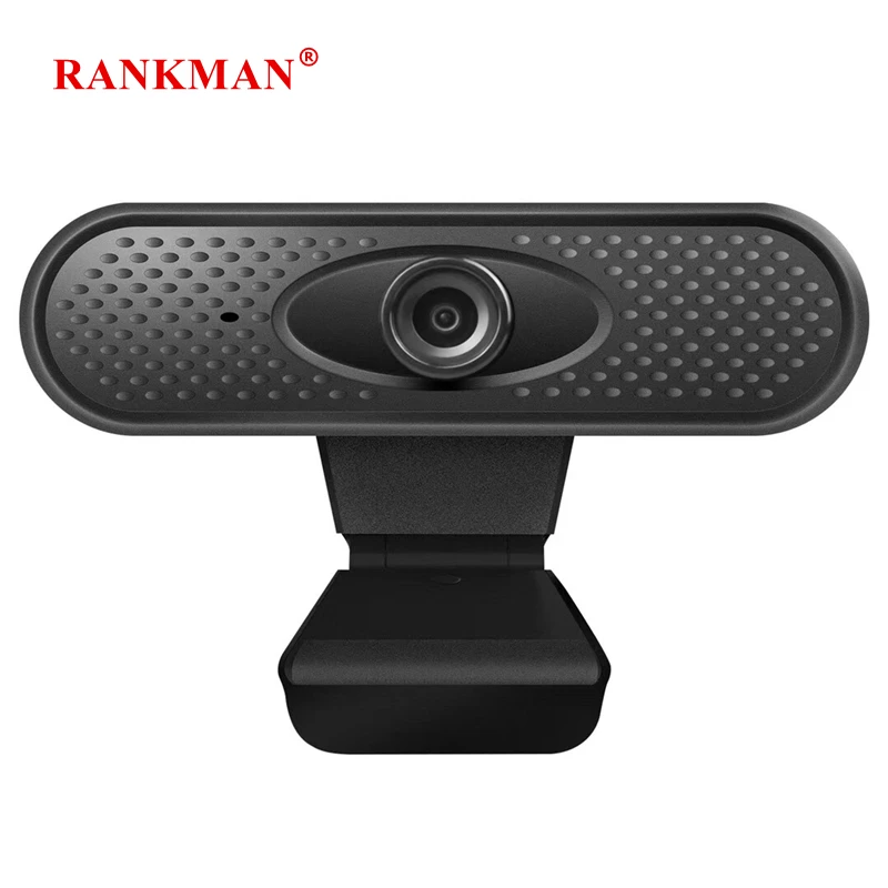 

RANKMAN HD Webcam Mini USB Web Cam Camera Rotatable 1080P with Mic for Live broadcast Online Teaching Call Conference Work