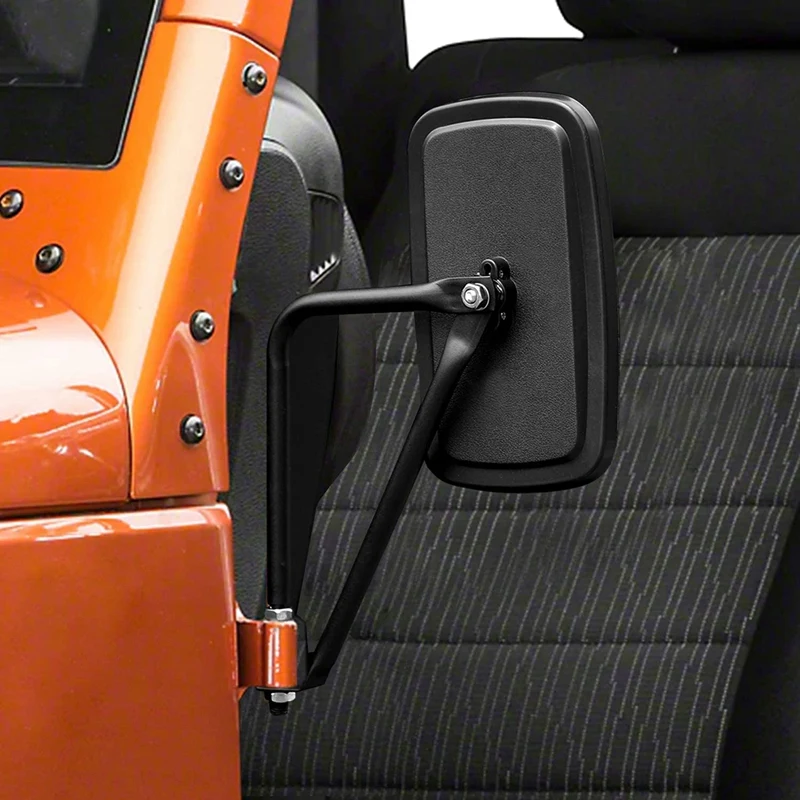 Дверные зеркала для Jeep Wrangler 2007-2018 JK &amp JL 2020 JT противоударные боковые без двери 2 шт.