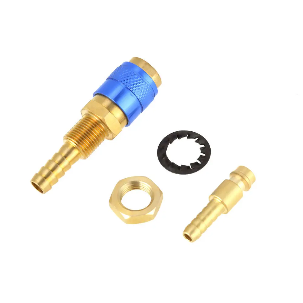 

2 SET Gas & Water Cooled Quick Connector For TIG Welder Torch Metal Parts New