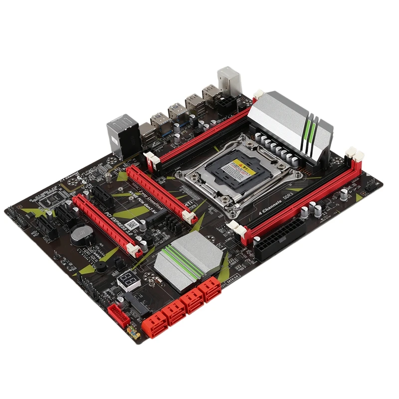X99 LGA2011 3 материнская плата 4 канала DDR3 32G ram NVME SSD M.2 SATa 0 USB PCIE 16X ATX для процессора Intel I7