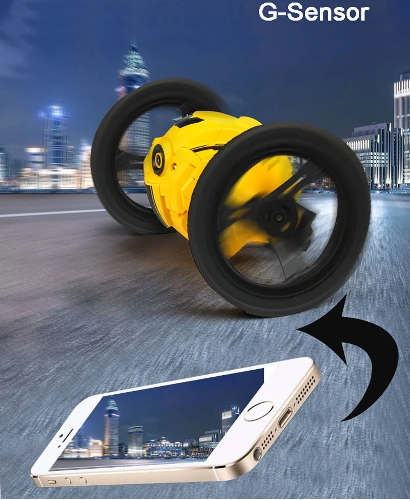 Радиоуправляемая машина с камерой 2.0mp Jumping Sumo wifi Bounce Car PEG SJ88 4CH 2,4 GHz RC автомобили с гибкими колесами дистанционное управление FSWB