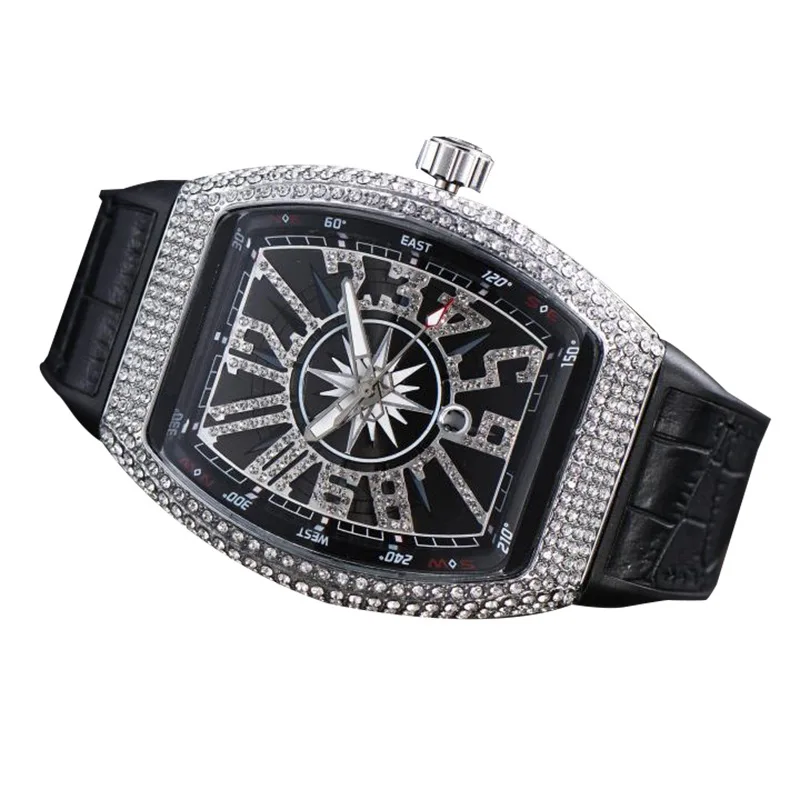 

Sports Watches For Men Casual Glass Beads Top Brand Luxury Male WristWatch Fashion Business Square Unique Hour Quartz Watch M