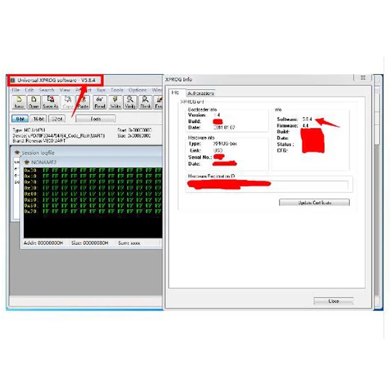 XPROG M V5.84 металлическая коробка V5.55 Авто программатор системного блока управления