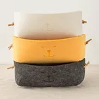 Чехол для ключей в прихожую, у входа, фетровый, домашнее хранилище корзина, органайзер, в скандинавском стиле, с принтом милой собаки, небольшая коробка для хранения, карамельных цветов