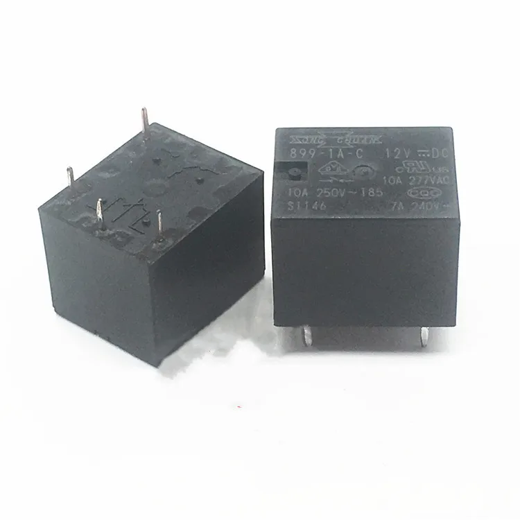 20 шт./лот 100% оригинальное новое реле 899-1A-C 899-1A-F-C 24VDC 899-1A-F-C 12VDC 899 1A F C 10A 4-контактный комплект нормально открытых