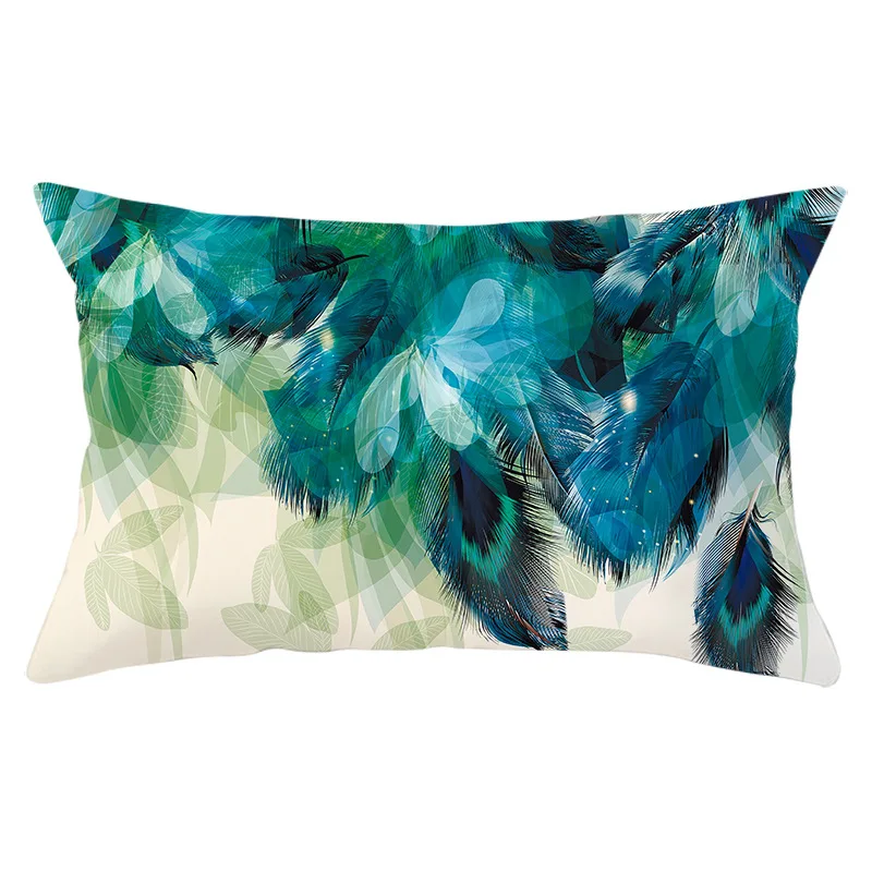 Чехол для диванной подушки с перьями в скандинавском стиле новинка 2021