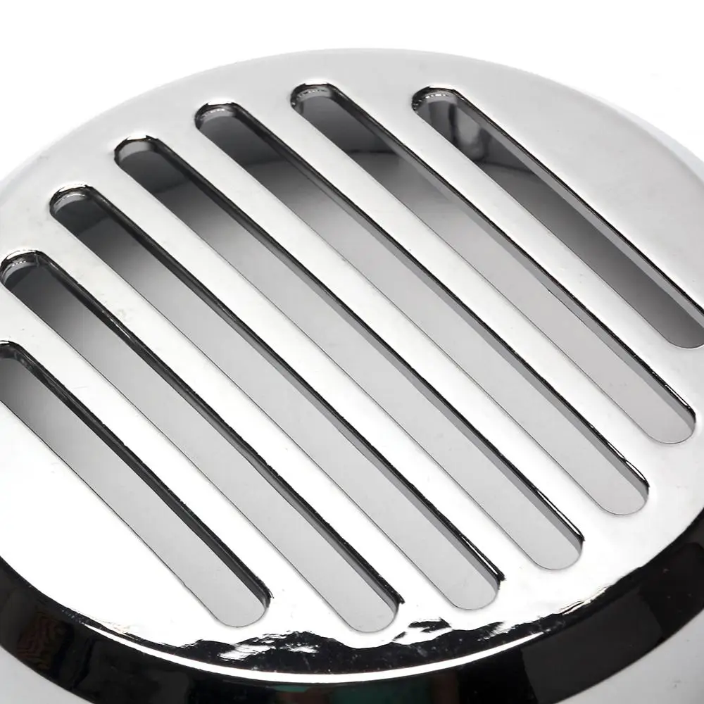 Бесплатная доставка хромированная круглая шлицевая решетка для мотоцикла