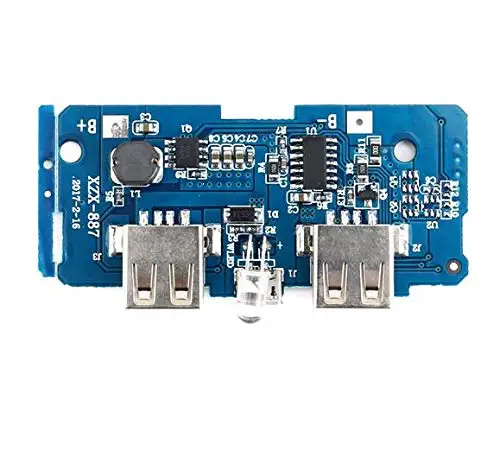 18650 Двойной Micro USB 3 7 в до 5 В 2A повышающий Мобильный Внешний аккумулятор DIY зарядное