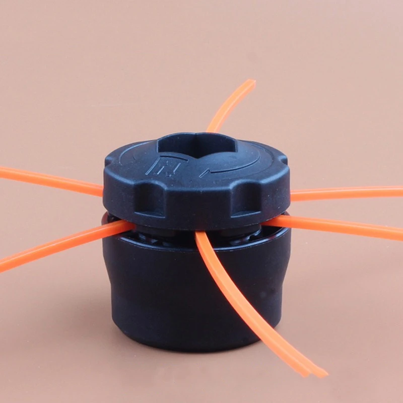 Plastic Cylinder Универсальный M10 алюминиевый нейлоновый косилка для кистей, шпуля, триммер для травы, 2 резчик по линии, головка нитка, струнная пила, газонокосилка - Цвет: Plastic Cylinder