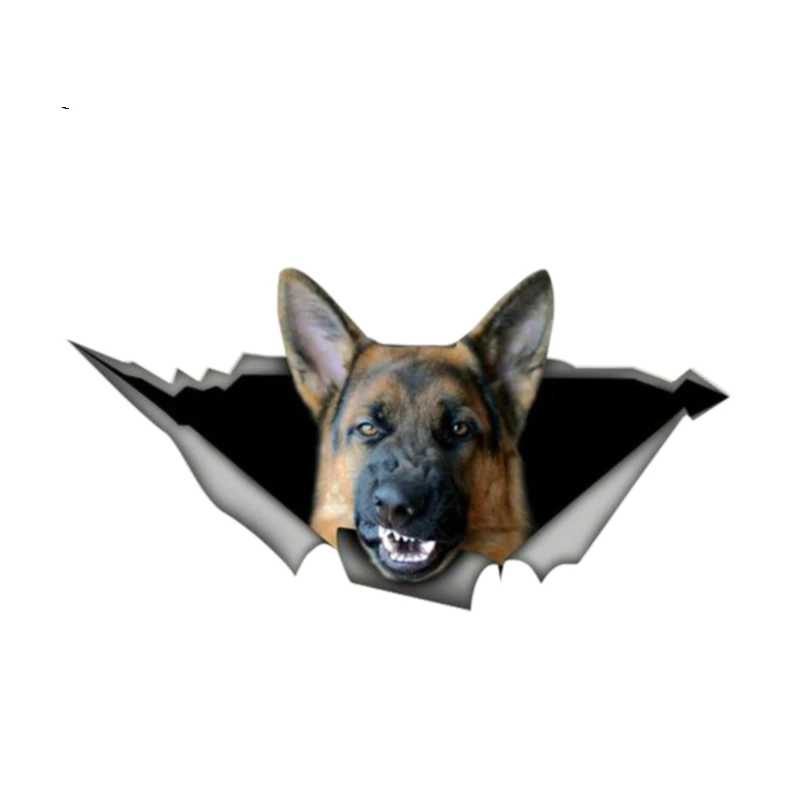 

Dawasaru Angry Shepherd Torn Metal Car Sticker Waterproof Decal Laptop Suitcase Truck Motorcycle Auto Accessories PVC,13cm*6cm