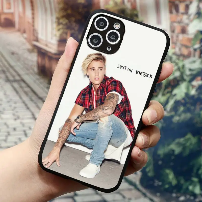 Чехол для iPhone 11 12 mini pro XS MAX 8 7 6 6S Plus X 5S SE 2020 XR с изображением Джастина Бибера |