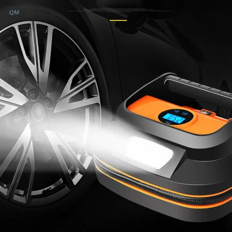 

12V Portable Car Air Pump Digital Display Preset Tire Pressure Car Tyre Pump 13MF