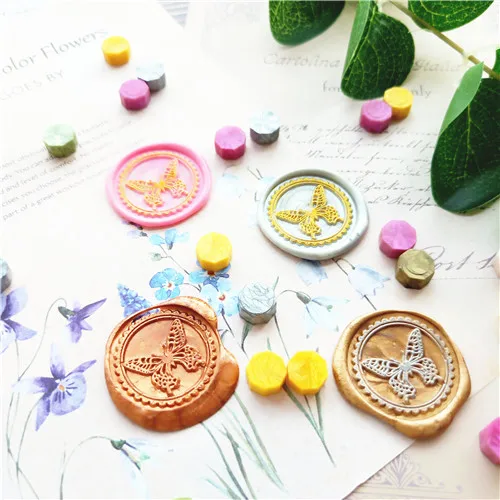 Печать для воска бабочки печать герметик запечатывания конвертов