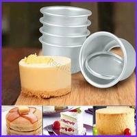 5pcs cake mold removable non stick round diy cake muffin baking mold mould tool set cake decorating tool
