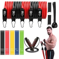200lb fitness booty resistance elastic band workout for training home exercise sport gym dumbbell harness set expander equipment