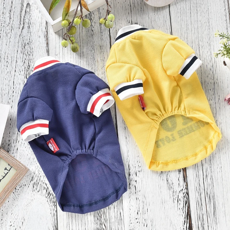 Полосатая летняя Толстовка для собак французский бульдог терьер малые и средние