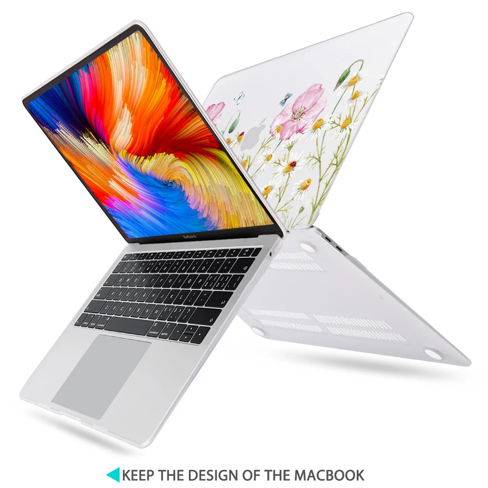 Жесткий чехол Crazy Design с цветочным рисунком жирафа для Macbook Air 13 A1932 Pro 13 Touch Bar A2159 16 дюймов чехол для ноутбука A2141