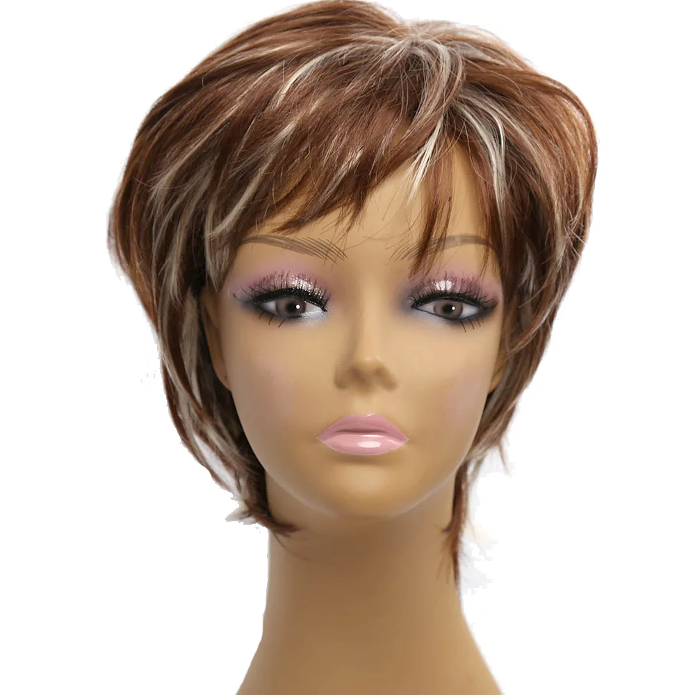 Amir синтетические Короткие парики для афро американских женщин черные коричневые