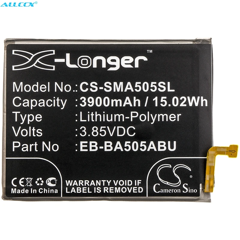Cameron Sino батарея 3900 мАч для Samsung Galaxy A50 2019 Φ EB BA505ABU/DS SM A505 A505F A505FM A505FN|Аккумуляторы