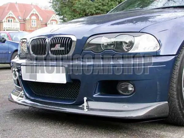 3k настоящее углеродное волокно ACS стиль передний спойлер для BMW E46 M3 2001 2006