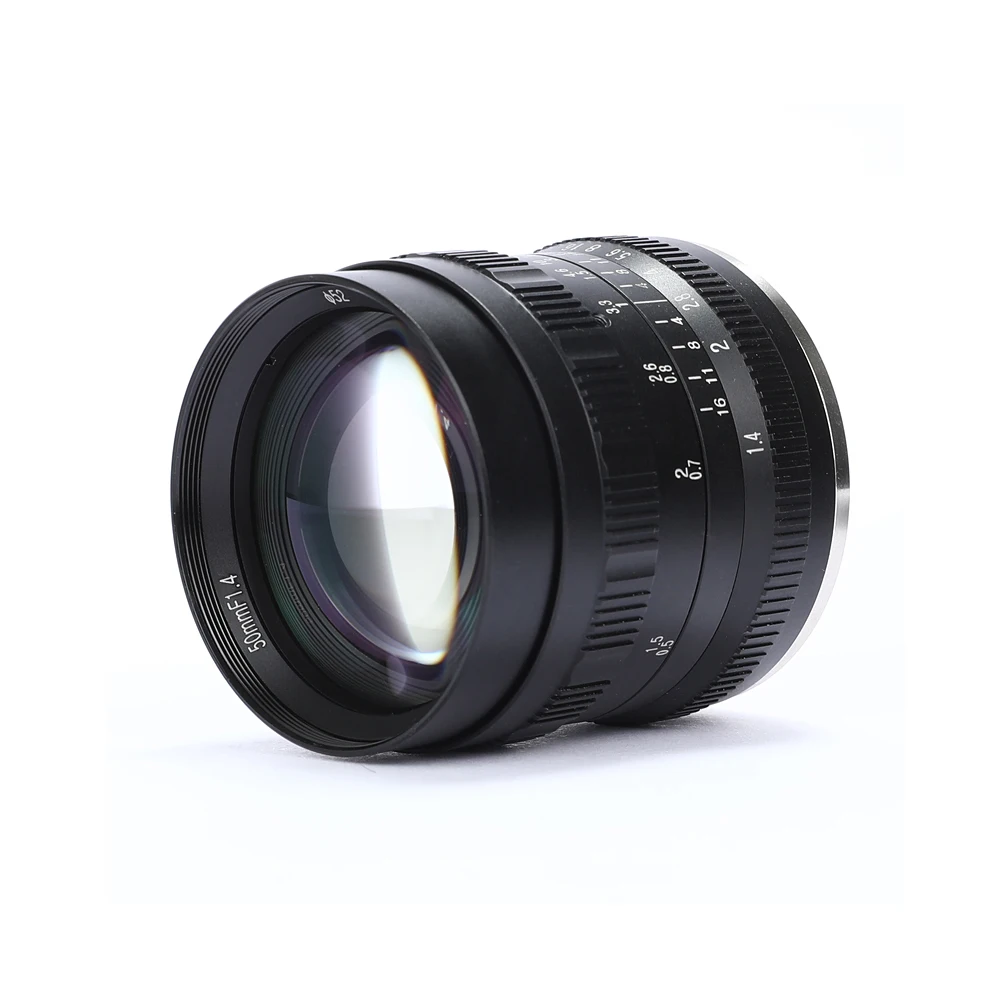 Объектив камеры Brightin Star 50 мм F1.4 Большая диафрагма стандартный основной ручной
